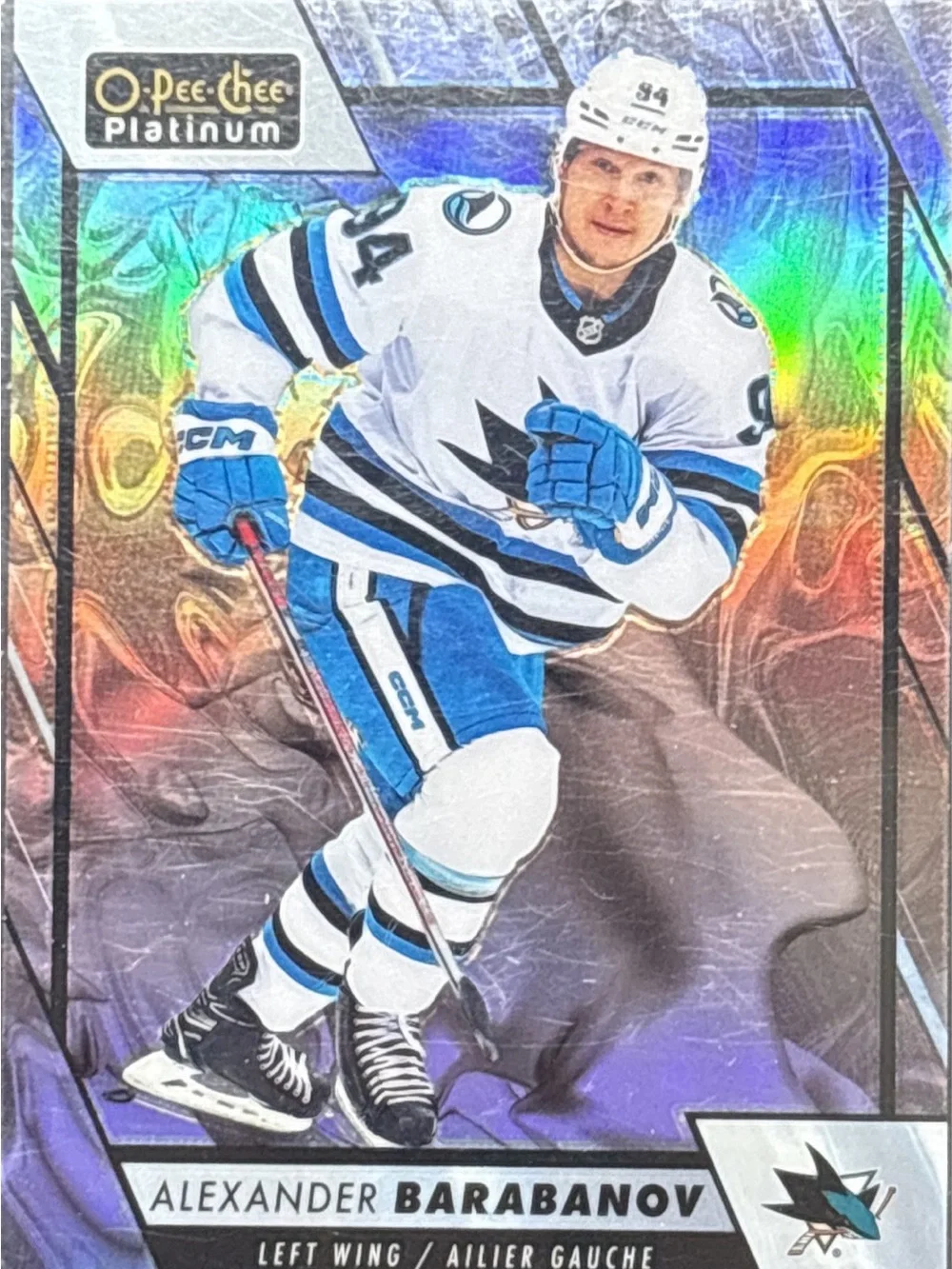O-Pee-Chee Platinum Alexander Barabanov Hockey Trading Card LE 148/399